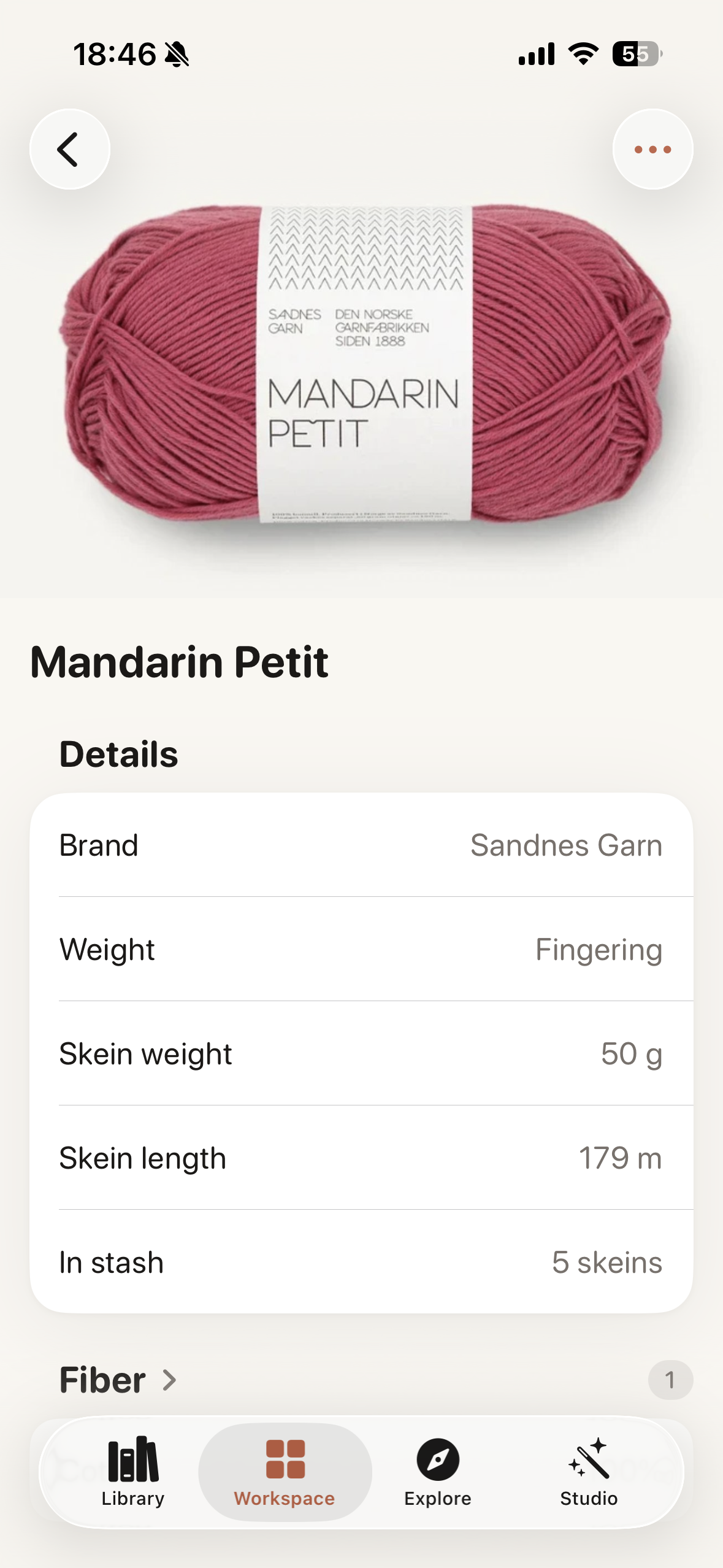Yarn details on iOS